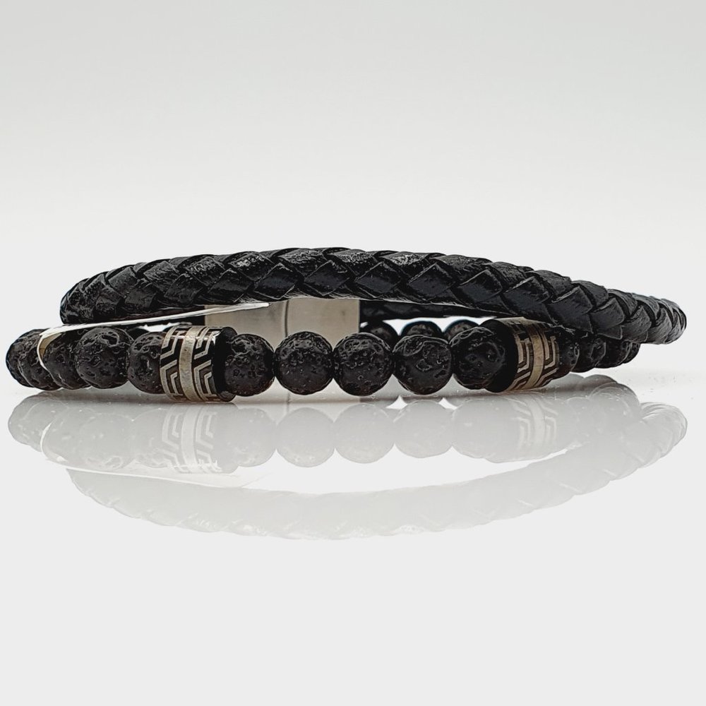 Beads & Leather Bracelets for men, MO112 - Picture 11 of 16